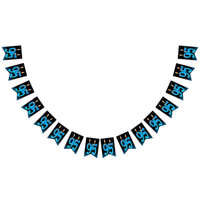 Bandeirinha Velas de 95 anos com globo ocular (Todos)