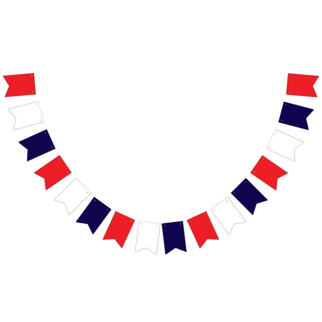 Bandeirinha Vermelho Branco e Azul  (Todos)