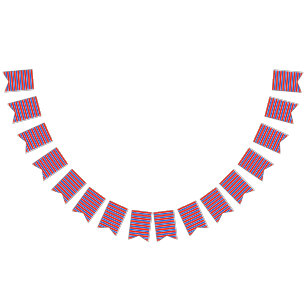 Bandeirinha Vermelho, Branco e Azul