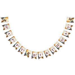 Bandeirinha Vibes de Queda - Veado de Aquarela - Aniversário