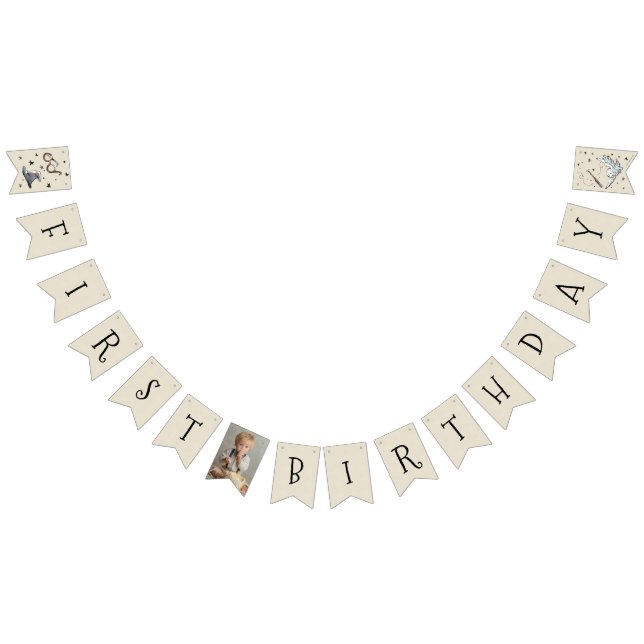 Bandeirinha Vintage Harry Potter Primeiro Aniversário (Todos)