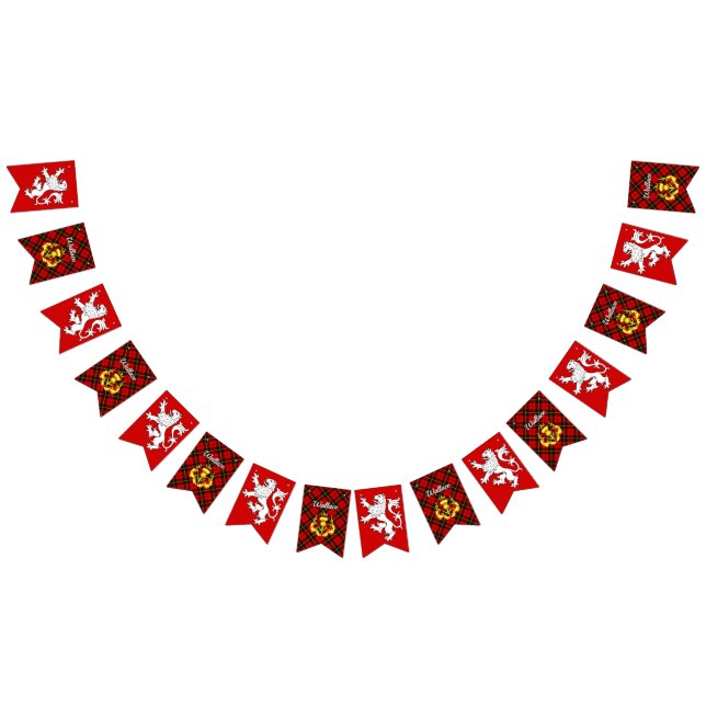 Bandeirinha Wallace Casaco de Braços Shield & Tartan (Todos)