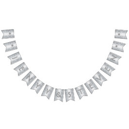 Bandeirinha ☆ WEDDING ☆ Aparência Silver