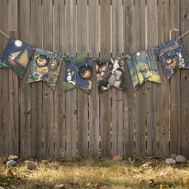 Bandeirinha Where the Wild Things Are Illustrated