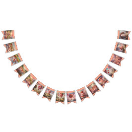 Bandeirinha Whimsical fantasy Strawberry short cake birthday