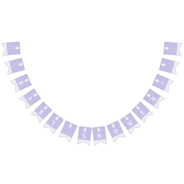 Bandeirinha Wild Flower Mason Jar e Lace Chá de fraldas (Todos)