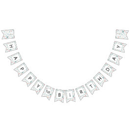 Bandeirinha Wildflower Happy Birthday Banner