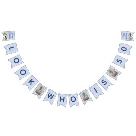 Bandeirinha Winter Forest Birthday Banner