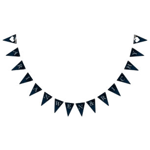 Bandeirinha Wreath Vintage Escuro