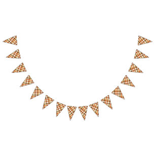 Bandeirinha Xadrez de Ação de Graças