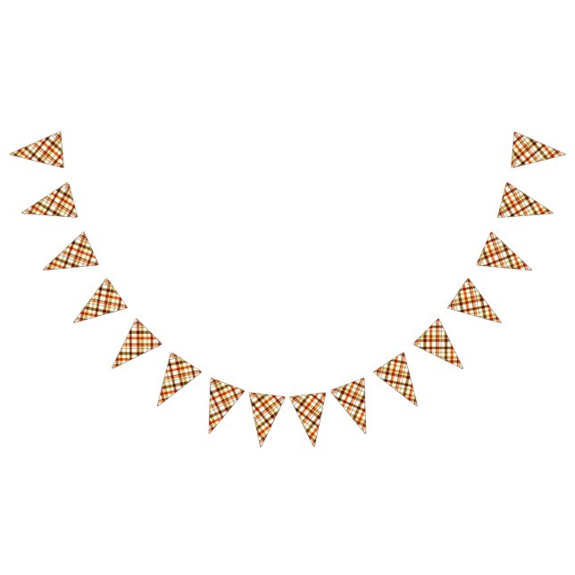 Bandeirinha Xadrez de Ação de Graças (Todos)