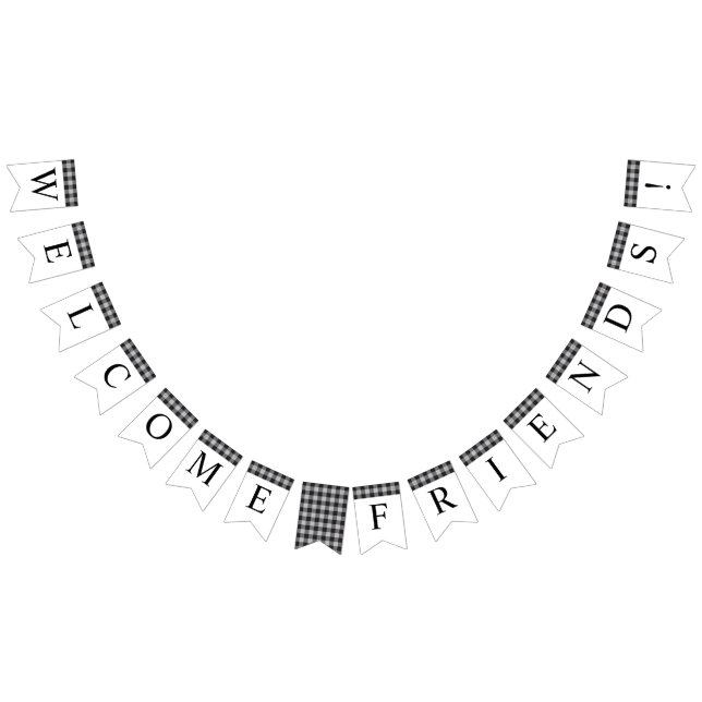 Bandeirinha Xadrez de Buffalo Clássica - Boas-vindas a um Even (Todos)