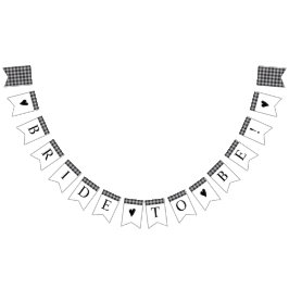 Bandeirinha Xadrez de Buffalo Clássico Chá de panela Branco Pr