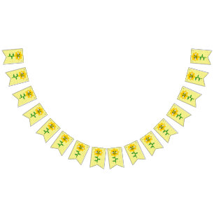 Bandeirinha Zangão feliz do aniversário do dia da abelha