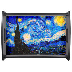 Bandeja A Noite Estrelada de Vincent Van Gogh