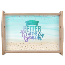 A vida com brilho de aquarela é melhor na praia