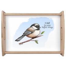 ASAS DE BÚFALO CHICKADEE por Jeff Willis Art