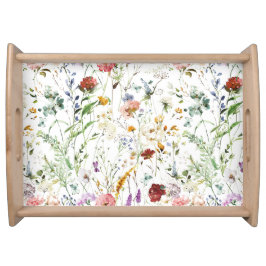Bandeja Boho Wildflower Aquarela Primavera Flor