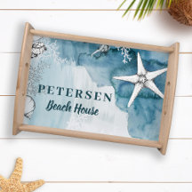 Casa de praia moderna estrela-do-mar personalizada
