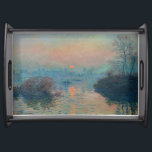 Bandeja Claude Monet - Sunset sobre o Sena em Lavacourt<br><div class="desc">Sunset on the Seine at Lavacourt,  Winter Effect / Soleil couchant sur la Seine a Lavacourt,  effet d'hiver - Claude Monet,  Oil on Canvas,  1880</div>