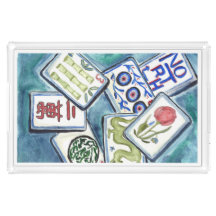 Azulejos Blue Mahjong