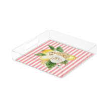 Limões e rosas em tiras cor-de-rosa