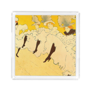 Bandeja De Acrílico Tolouse-Lautrec Dancing Girls Yellow Poster Art