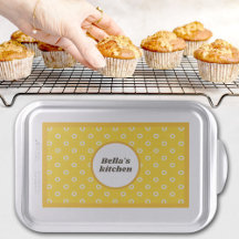 Yellow Circles Pattern Cake Pan