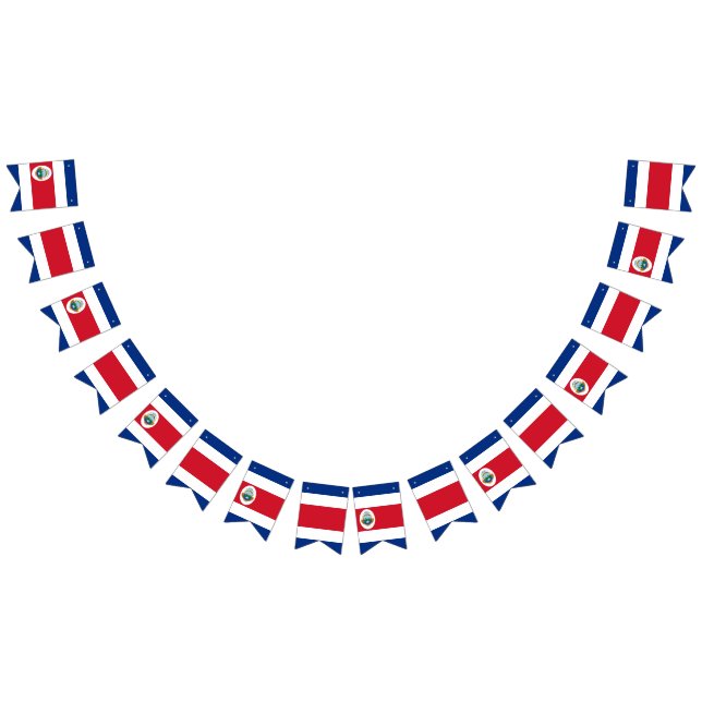 Bandeja de bunda de bandeira da Costa Rica (Todos)