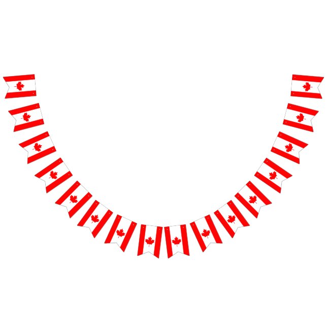 Bandeja de bunting de bandeira do Canadá (Todos)