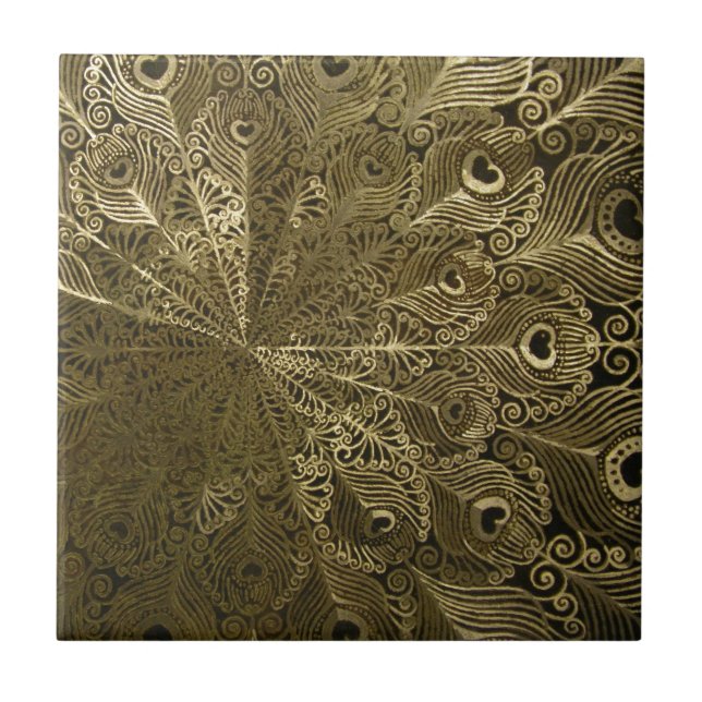 Bandeja de metal Peacock (Frente)