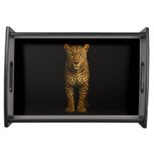 Bandeja de servir Black 4 Luxe, Majestic Leopard