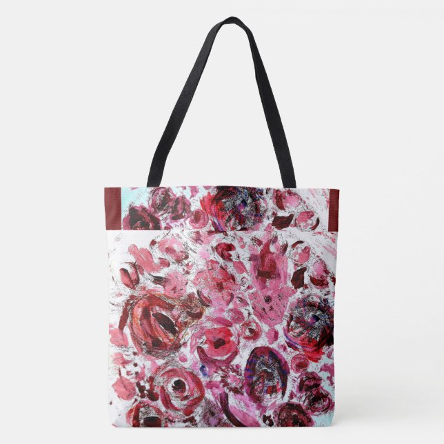 Bandeja de Tote All-Over-Impressão com Passionred, (Frente)