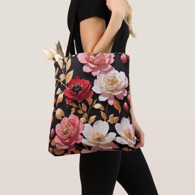 Bandeja de Tote do Flor de Imagem Personalizada de (Close Up)