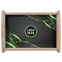 Design de Fluido Abstrato Preto e Verde | Adiciona