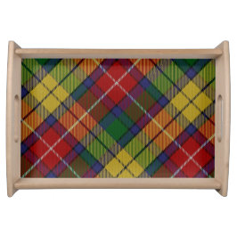 Bandeja do serviço de Buchanan do Tartan