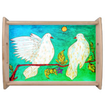 Dove Love Serving Tray