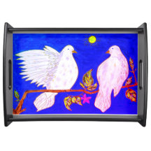 Dove Love Serving Tray