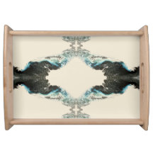 Ecos de Maré — Padrão Abstrato de Tinta Fluida
