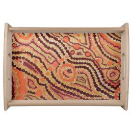 Bandeja Espaço vermelho e Dourado