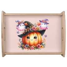 Fantasmas e Abóbora Desenho de Halloween