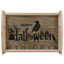 Feliz Conceito de Halloween Madeira Design envelhe