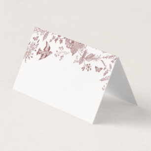 Bandeja Floral de Placa de Mesa Toile Jouy