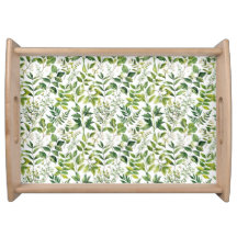 Folhas de cor aquosa de verde botânico