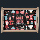 Bandeja Funny Baking Meme Whisk Taker Retro Bakery Padrão<br><div class="desc">Legal e engraçada bandeja de serviço para tornar o cozinhar na cozinha mais divertido. Presente personalizado para a família e amigos que adoram cozinhar, cozinhar e experimentar uma nova receita na cozinha. Personalize o nome para ajustado da sua ocasião. Você pode usar a Ferramenta Design para alterar ainda mais o...</div>