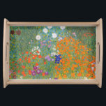 Bandeja Gustav Klimt Flower Garden Cottage Nature<br><div class="desc">Uma bela pintura de jardim - esta é uma pintura clássica de Gustav Klimt,  chamada Jardim de Algodão,  ou Jardim Bauergarten,  1907,  que é um close up de um jardim floral,  uma pintura floral colorida.</div>