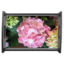 Hydrangeas cor-de-rosa e brancos