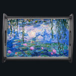Bandeja Lírios d'água, famosa pintura de Claude Monet em 1<br><div class="desc">Water Lily,  famosa trabalho de arte de 1919 pelo impressionista francês Claude Monet</div>