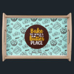 Bandeja Manteiga Funny Baking Pun Cake Muffin Bakery Padrã<br><div class="desc">Legal e engraçada bandeja de serviço para tornar o cozinhar na cozinha mais divertido. Presente personalizado para a família e amigos que adoram cozinhar, cozinhar e experimentar uma nova receita na cozinha. Personalize o nome para ajustado da sua ocasião. Você pode usar a Ferramenta Design para alterar ainda mais o...</div>