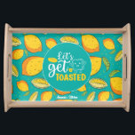 Bandeja Pun Façador Funny Pun Pintage Retro Limon Fruta Pa<br><div class="desc">Legal e engraçada bandeja de serviço para tornar o cozinhar na cozinha mais divertido. Presente personalizado para a família e amigos que adoram cozinhar, cozinhar e experimentar uma nova receita na cozinha. Personalize o nome para ajustado da sua ocasião. Você pode usar a Ferramenta Design para alterar ainda mais o...</div>